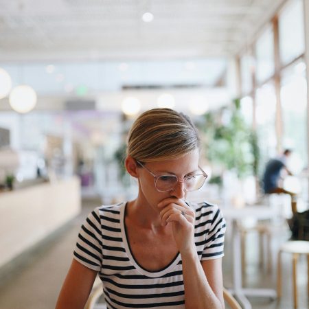 Woman author concentrating - intentionallyflourish.com